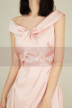 Pink Short Cocktail Dress With Mock Wrap-Skirt - Ref C1934 - 06