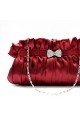 Burgundy evening bags with hand strap - Ref SAC179 - 02