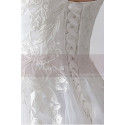 Strapless Embroidered Short White Cocktail Wedding Dress - Ref C1938 - 06