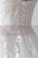 Strapless Embroidered Short White Cocktail Wedding Dress - Ref C1938 - 06