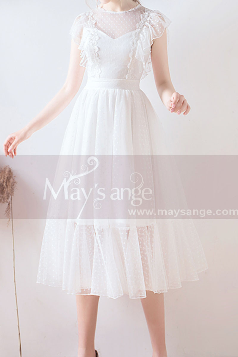 Vintage White Dress Evening Wear - Ref C1939 - 01