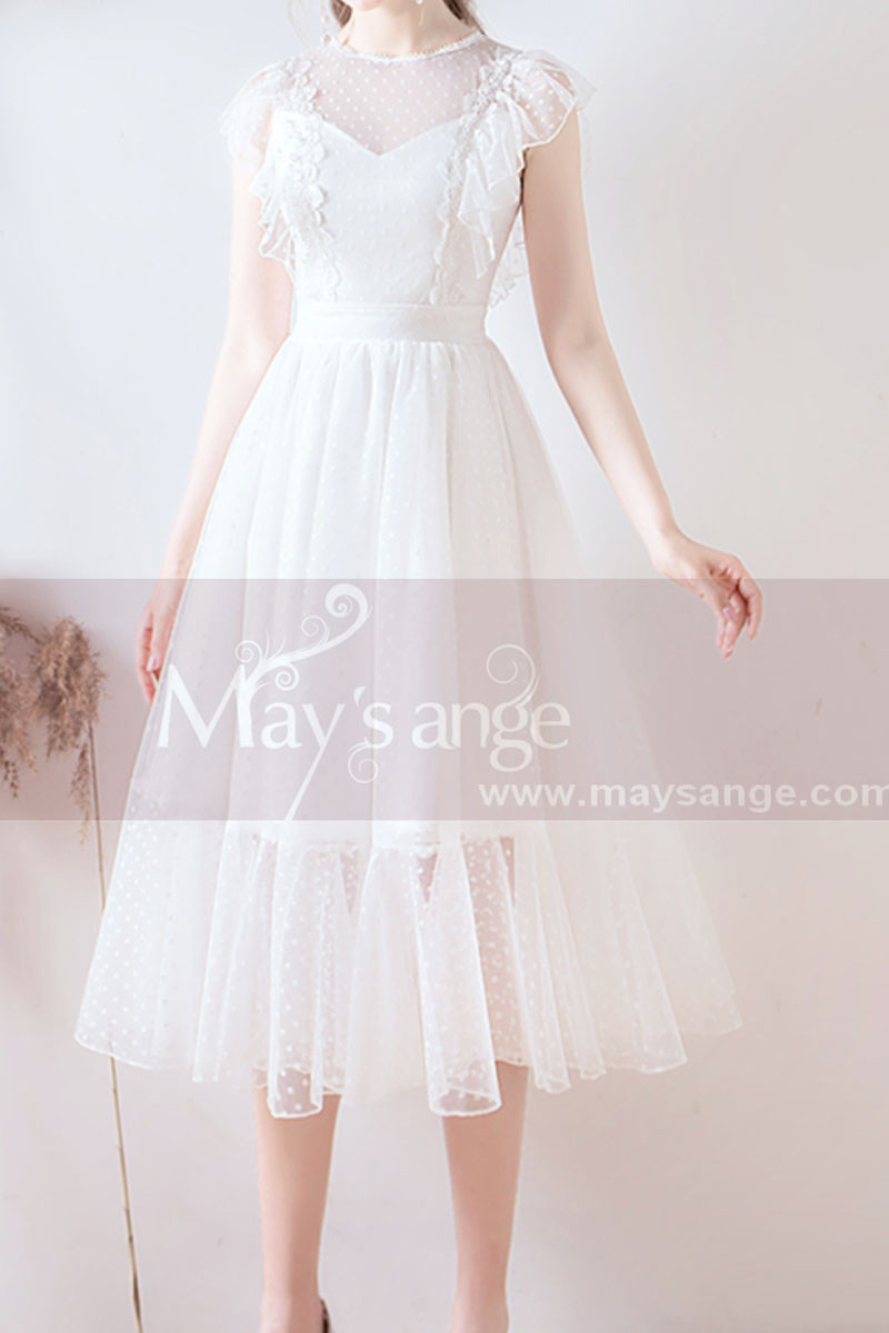 Vintage White Dress Evening Wear