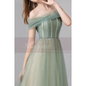 Two Color Off-the-Shoulder Ball Gown Dress - Ref L1994 - 04