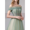 Two Color Off-the-Shoulder Ball Gown Dress - Ref L1994 - 05