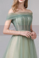 Two Color Off-the-Shoulder Ball Gown Dress - Ref L1994 - 05