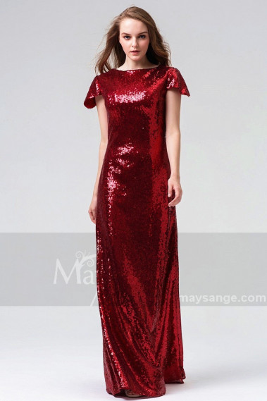 copy of Long Chiffon Evening Dress With Rhinestone Straps - L826PROMO #1