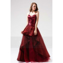 copy of Long Chiffon Evening Dress With Rhinestone Straps - Ref L816PROMO - 03