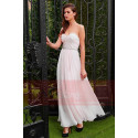 copy of Long Chiffon Evening Dress With Rhinestone Straps - Ref L784PROMO - 02