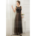 copy of Long Chiffon Evening Dress With Rhinestone Straps - Ref L652PROMO - 02