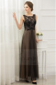 copy of Long Chiffon Evening Dress With Rhinestone Straps - Ref L652PROMO - 02