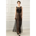 copy of Long Chiffon Evening Dress With Rhinestone Straps - Ref L652PROMO - 03