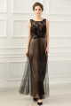 copy of Long Chiffon Evening Dress With Rhinestone Straps - Ref L652PROMO - 03