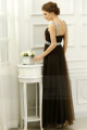 copy of Long Chiffon Evening Dress With Rhinestone Straps - Ref L278PROMO - 04