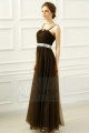 copy of Long Chiffon Evening Dress With Rhinestone Straps - Ref L278PROMO - 05