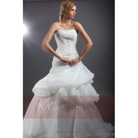 White Wedding dress bustier Cloud