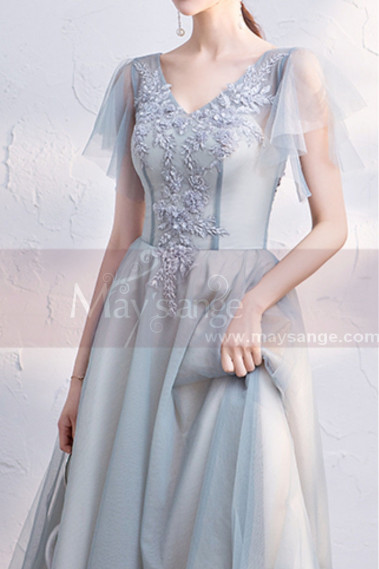 Roiii Women A-Line Velvet Loose Length Sleeve Casual Dresses V Neck Embroidery Party Short Dress Dress 