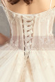 Robe de Mariage Moderne Ivoire Bustier A Voile - Ref M083 - 05