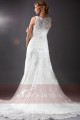 Vintage wedding dress Casablanca with wonderfull embroideries - Ref M046 - 02