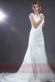 Vintage wedding dress Casablanca with wonderfull embroideries - Ref M046 - 03