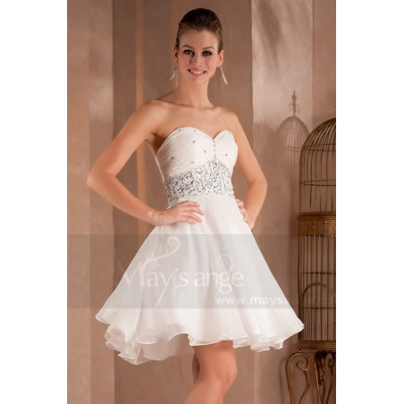 Robe courte Diamant blanc