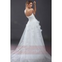 Beach wedding dress Venus with embroideries and flowers - Ref M049 - 03