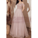 Robe Soiree Pour Mariage Tulle Doux A Bretelles Fines - Ref L2003 - 02