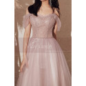 Robe Soiree Pour Mariage Tulle Doux A Bretelles Fines - Ref L2003 - 03