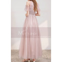 Sleeveless Pink Formal Evening Gowns Ruffle Sequined Top - Ref L2004 - 05