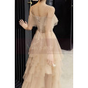 Champagne Ball Gown Long Ruffle Skirt In Tulle - Ref L1211 - 03