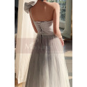 Reception Dress For Bride In White With Large Single Strap Bow - Ref L1214 - 03