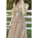 Short Bridesmaid Dresses Champagne Chic With Embroidery Top - Ref L1217 - 02