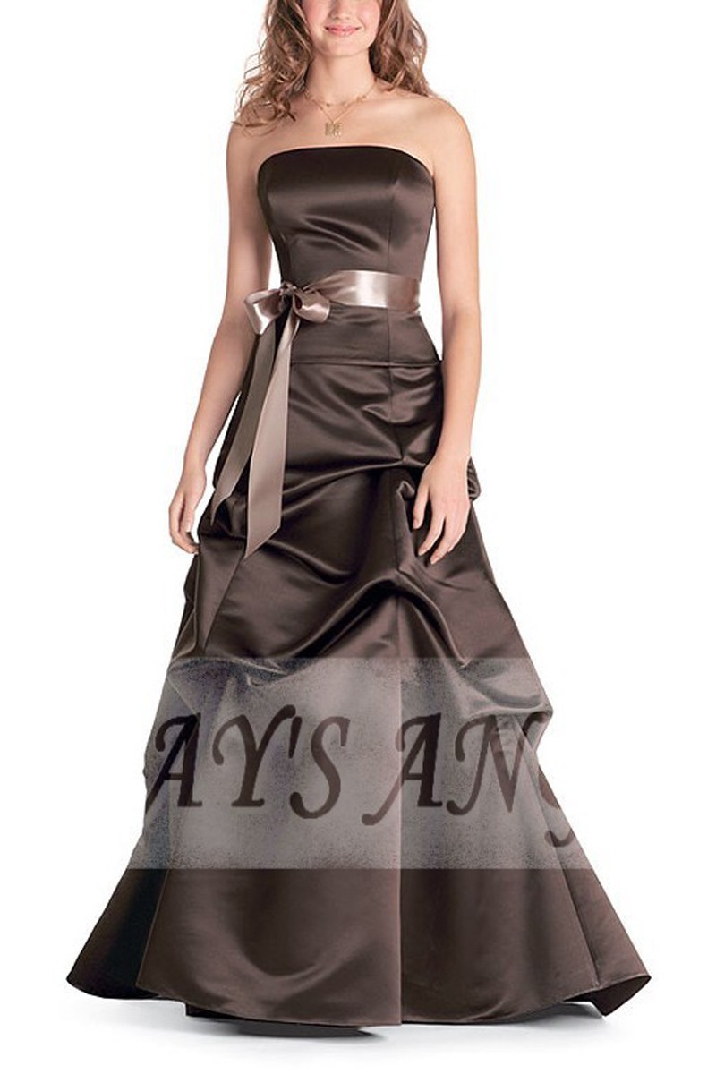Robe de bal Chocolat intense - Ref P009 - 01 Robe de bal Chocolat intense - Ref P009 - 01