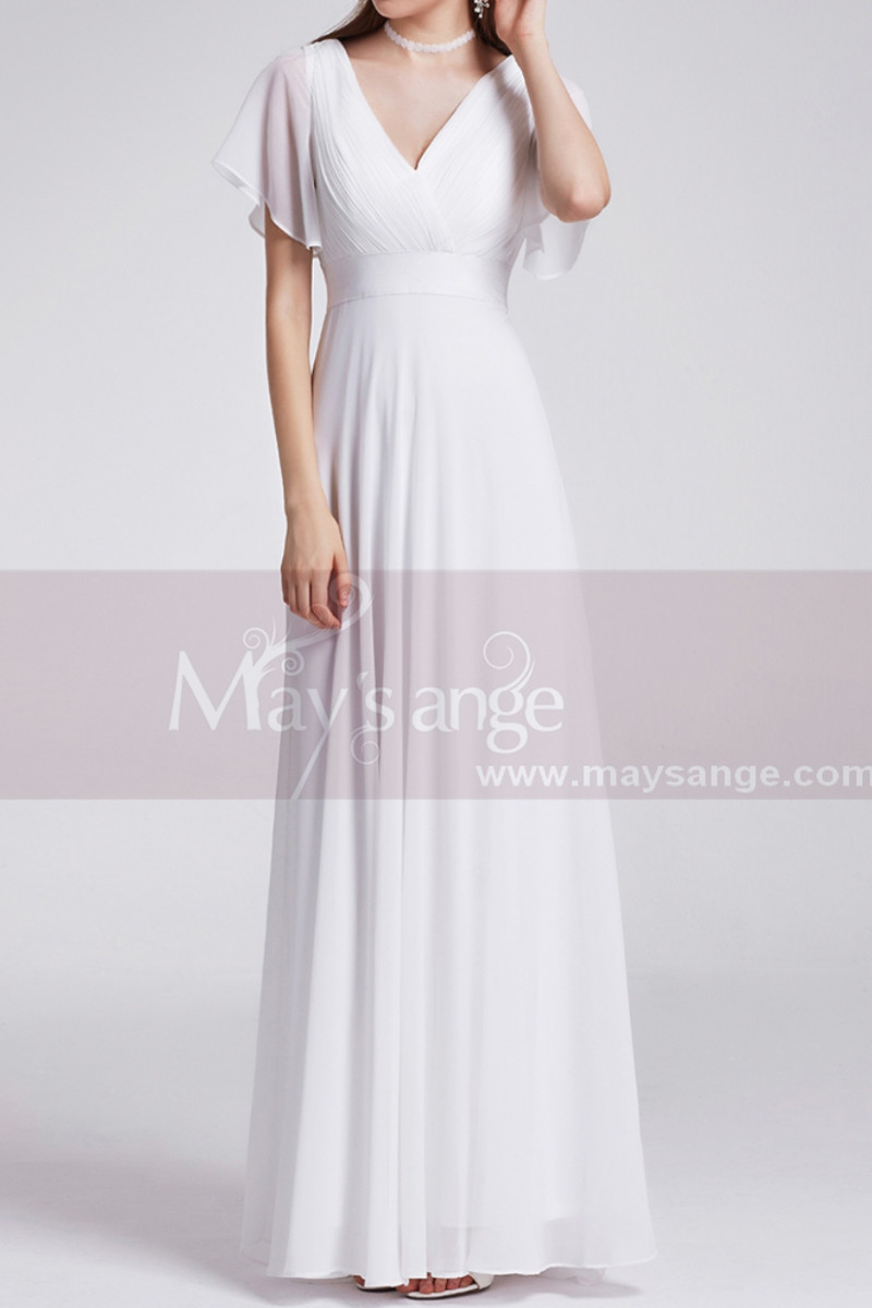 evening white dress