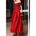 Robe Ceremonie Femme Chic Rouge Virevoltante - Ref C1944 - 04