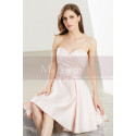 Robe Courte Rose Pale Bustier - Ref C1913 - 04