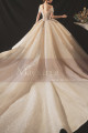 Sparkling Ivory Off The Shoulder Best celebrity Wedding Gown - Ref M1251 - 04