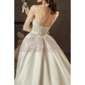 Robe De Mariage Bustier Noeud Romantique En Satin Epais - Ref M1253 - 06