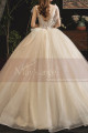 Princess Grace Wedding Dress Embroidered And Rhinestones Top - Ref M1257 - 02