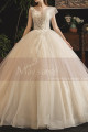 Princess Grace Wedding Dress Embroidered And Rhinestones Top - Ref M1257 - 03