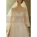 Illusion Bodice A-Line Country Style Wedding Dresses Tulle - Ref M1258 - 03