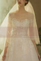 Illusion Bodice A-Line Country Style Wedding Dresses Tulle - Ref M1258 - 03