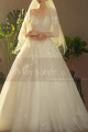Illusion Bodice A-Line Country Style Wedding Dresses Tulle - Ref M1258 - 04