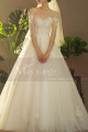 Illusion Bodice A-Line Country Style Wedding Dresses Tulle - Ref M1258 - 05