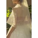 Illusion Bodice A-Line Country Style Wedding Dresses Tulle - Ref M1258 - 06