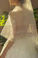 Illusion Bodice A-Line Country Style Wedding Dresses Tulle - Ref M1258 - 06