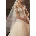 Robe Princesse Mariage Marquise Tulle Décolleté Hors Epaules - Ref M1259 - 02