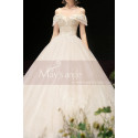 Robe Princesse Mariage Marquise Tulle Décolleté Hors Epaules - Ref M1259 - 04