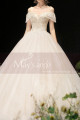 Floor Lenght Champagne Color Wedding Dress Sparkling Bodice - Ref M1259 - 04