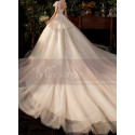 Luxury Wedding Dress Large Wide Skirt And Precious Ornaments - Ref M1261 - 03