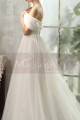 Beautiful Tie Neck Off The Shoulder Wedding Dress Satin Top - Ref M1264 - 04